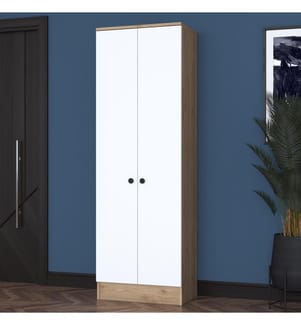Hall Stand, WhiteWalnut, Melamine Coated E1 Quality Chipboard