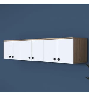 Nussbaumfarbe,Weiss, Schuhschränke, 43,6X179,6X37,5 cm, Melaminbeschichtete Partikelplatte