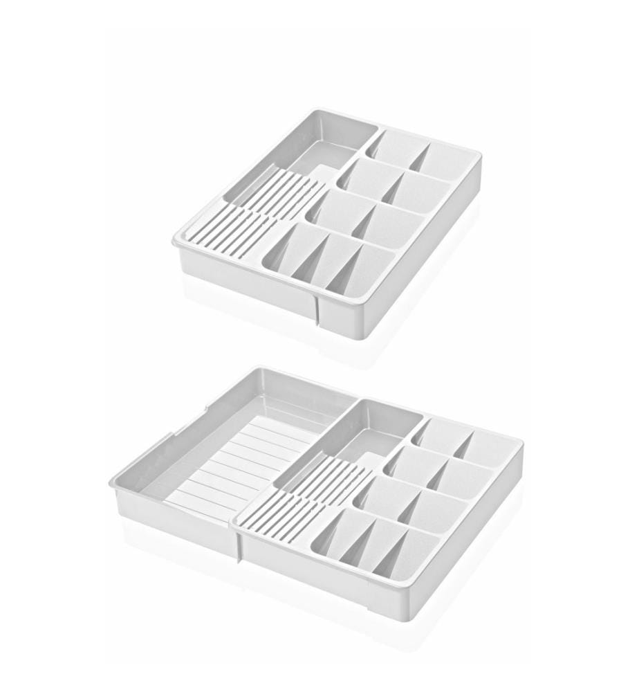 Cutlery Holder, White, 100% Plastic