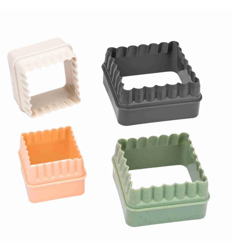 Cookie Mold Set, Orange, Cream, Anthracite, Green, 100% Plastic