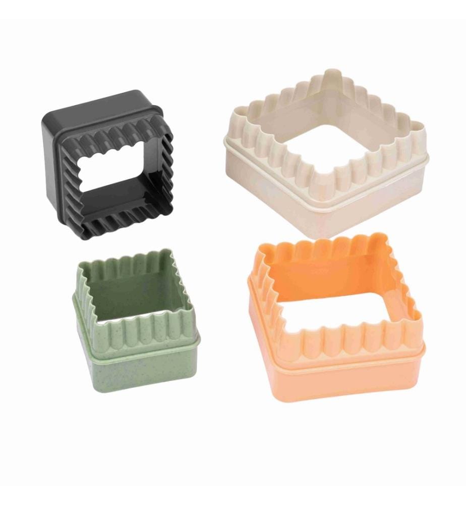 Cookie Mold Set, Orange, Cream, Anthracite, Green, 100% Plastic