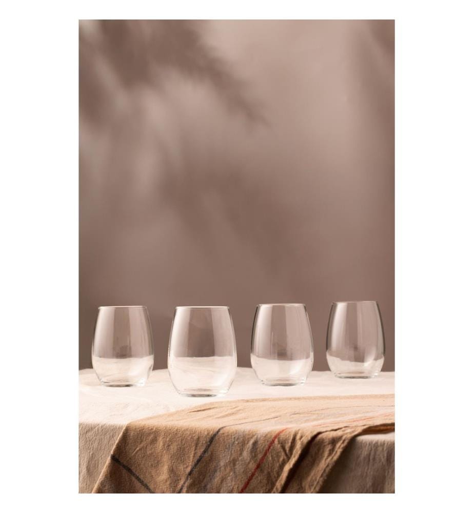 Glass Set, 4 Pieces, Transparent, 100% GLASS