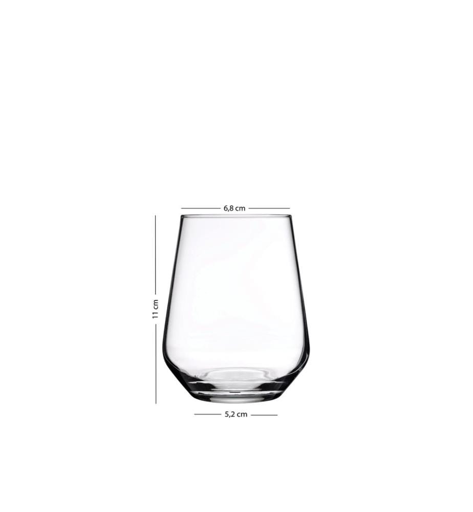 Gläserset, 4-teilig, bernsteinfarben, 100 % Glas