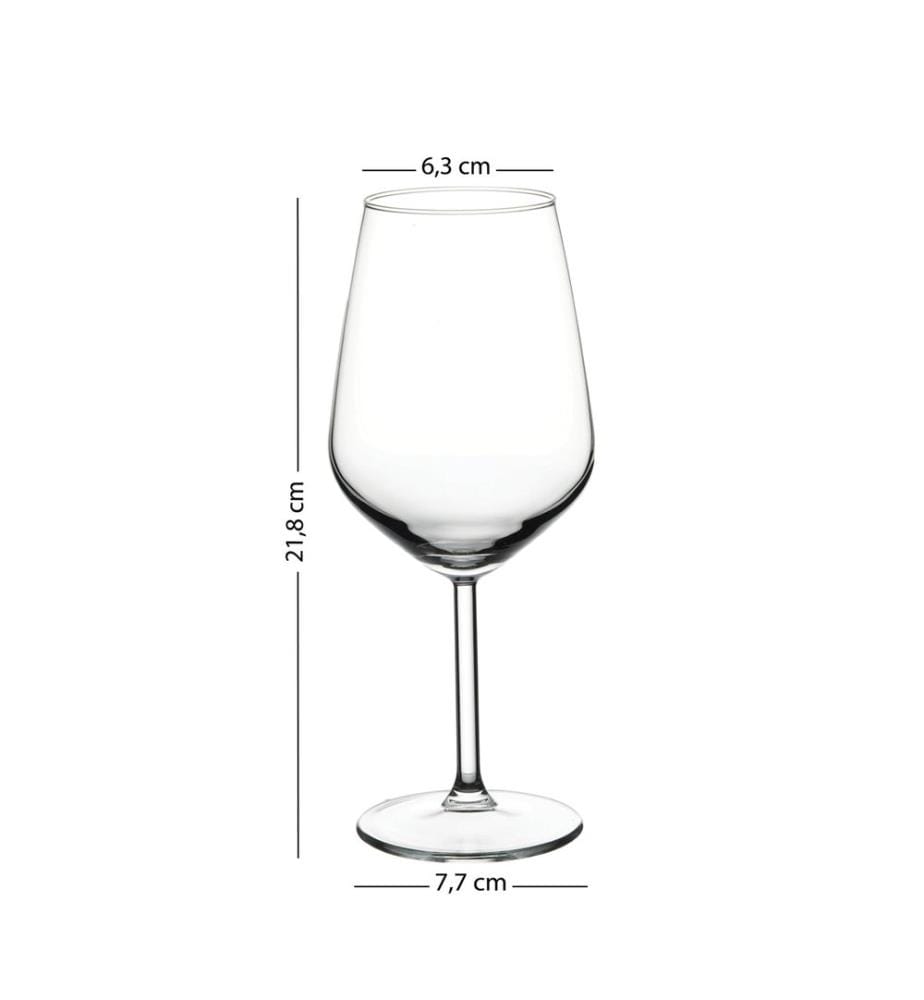 Wine Glass Set, 4 Pieces, Fume, 100% GLASS