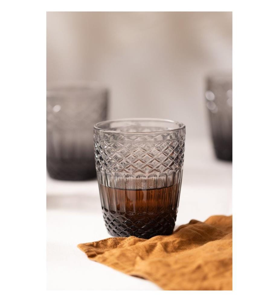 Gläserset, 4-teilig, Rauchglas, 100% Glas