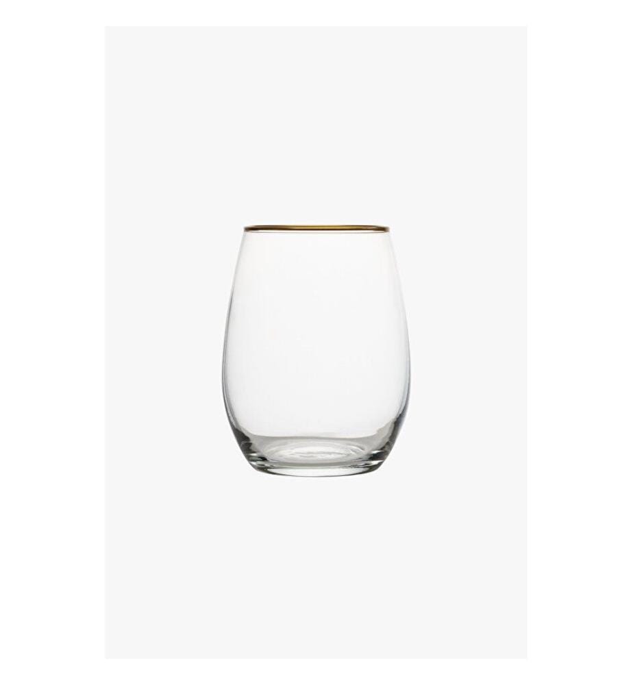 Set di bicchieri, 6 pezzi, oro, 100% vetro