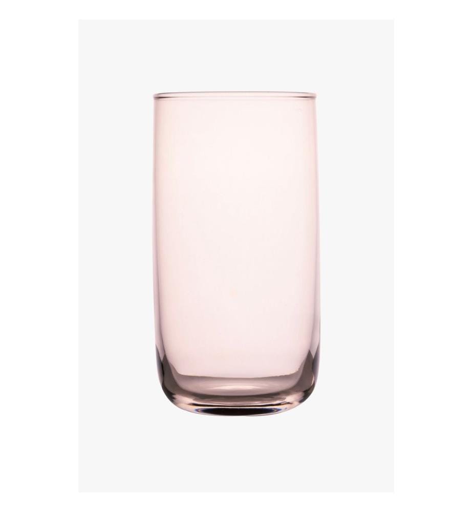 Glass Set, 6 Pieces, Pink, 100% GLASS