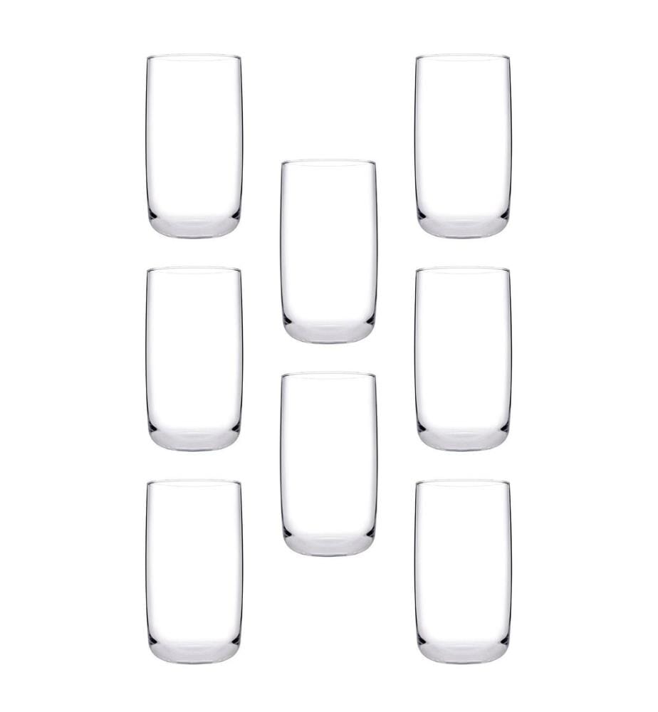 Glass Set, 8 Pieces, Transparent, 100% GLASS
