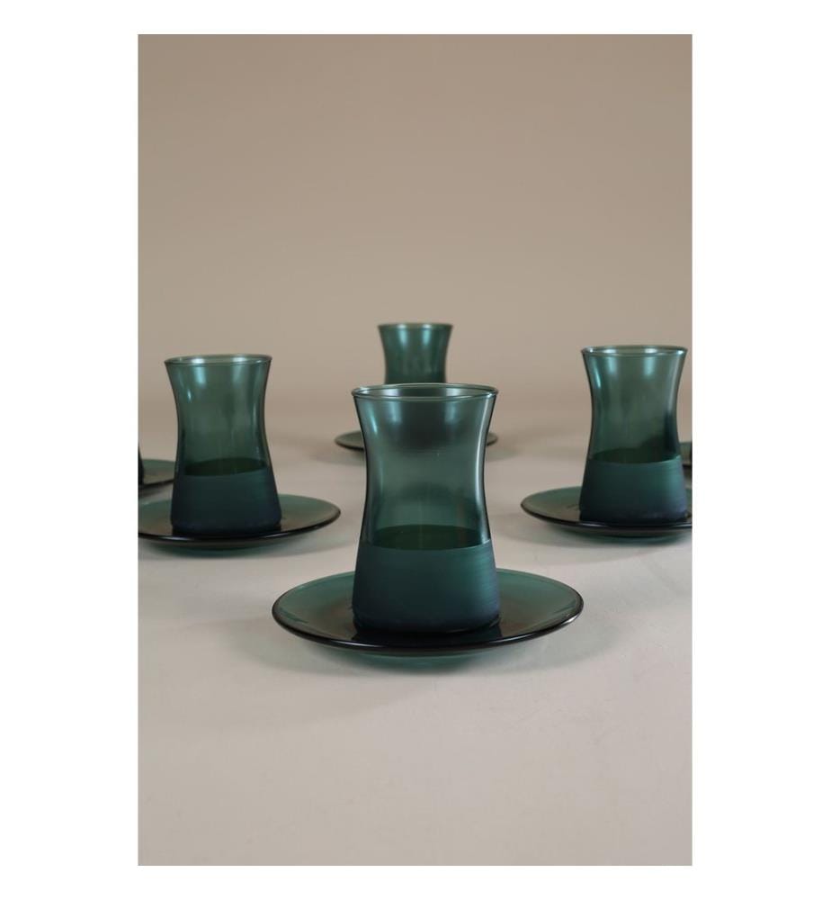 Teegläser-Set, 12-teilig, Grün, 100% Glas