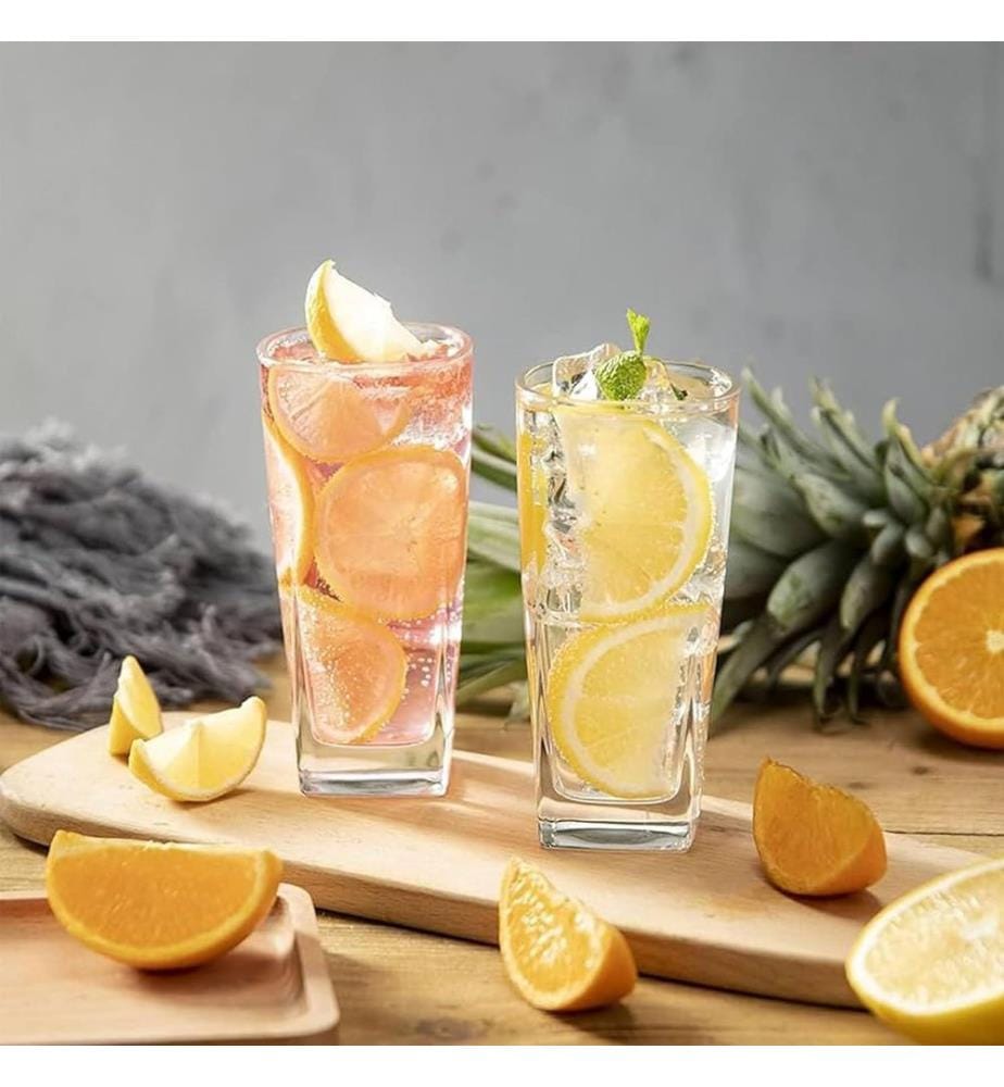 Glass Set, 6 Pieces, Transparent, 100% GLASS