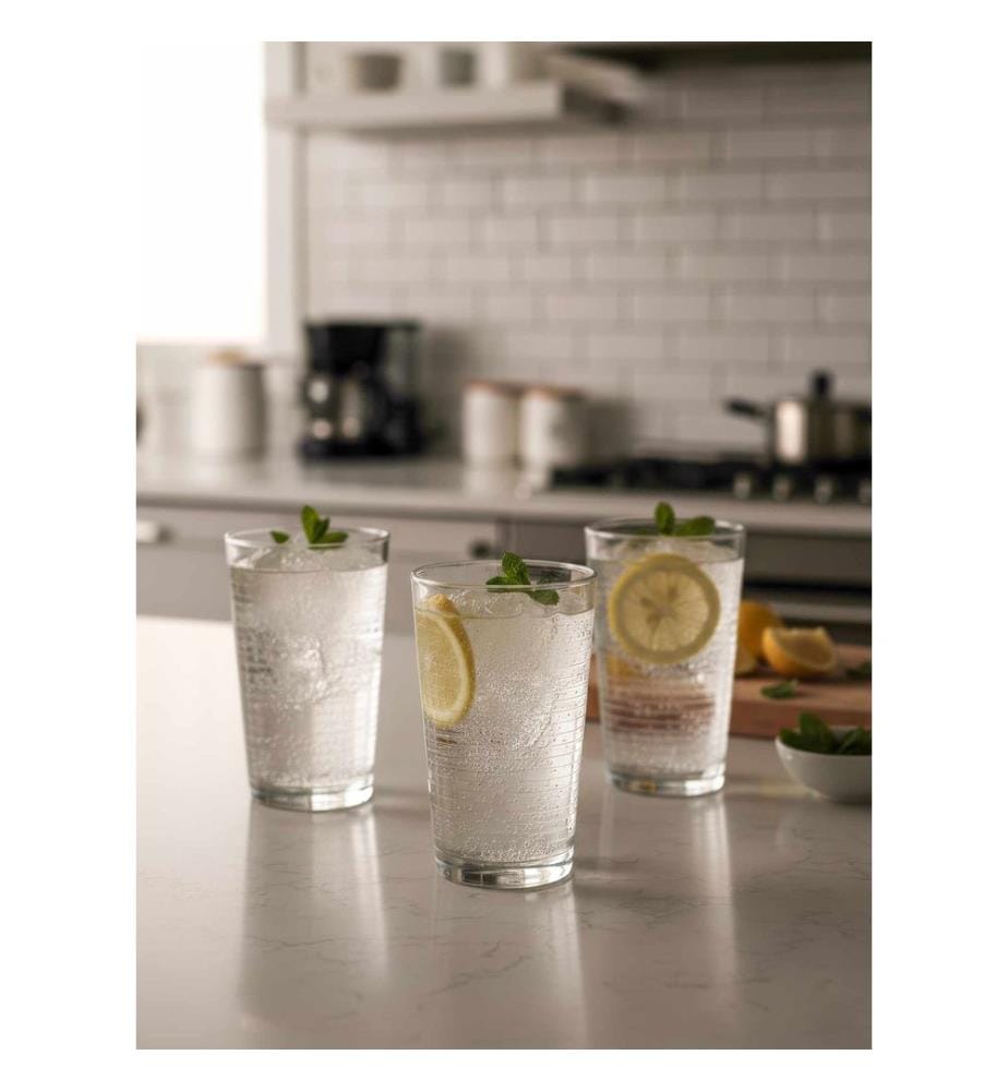 Glass Set, 6 Pieces, Transparent, 100% GLASS
