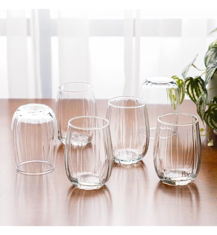 Glass Set, 6 Pieces, Transparent, 100% GLASS