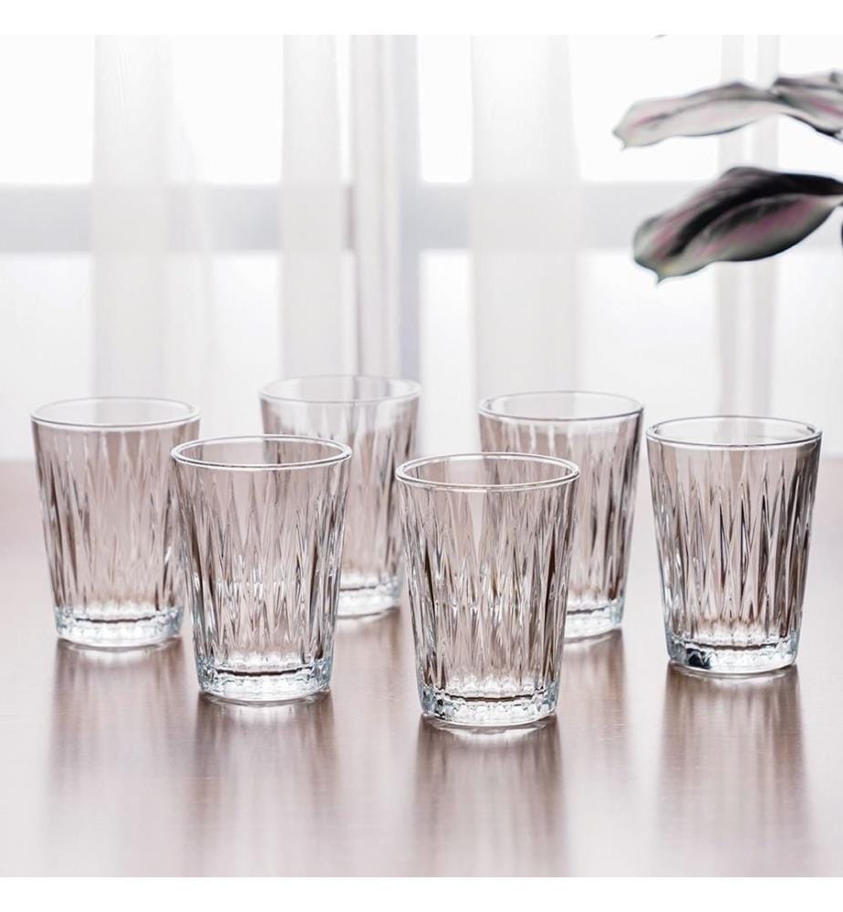 Set di bicchieri, 3 pezzi, trasparenti, 100% vetro