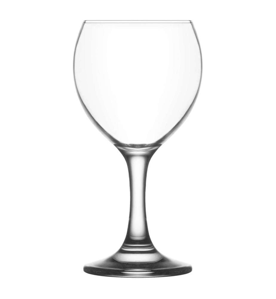 Wine Glass Set, 6 Pieces, Transparent, 100% GLASS