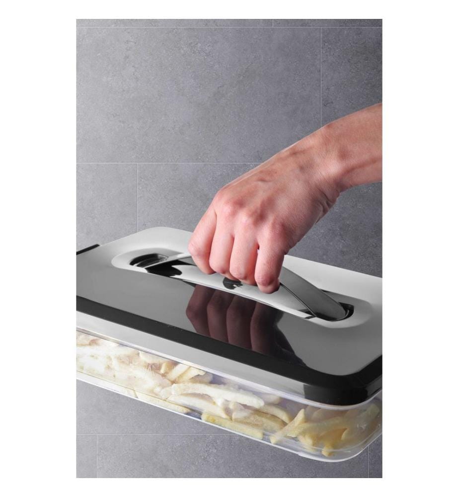Storage Box Set, 4 Pieces, Black, 100% PLASTIC