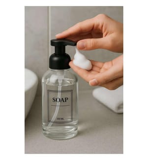 Soap Dispenser, Transparent, 100% GLASS