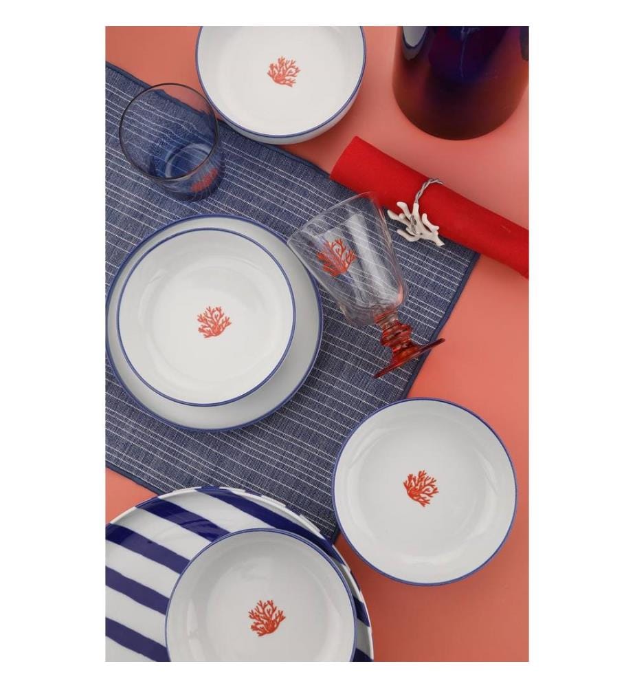 Cake Serving Set, 4 Pieces, Multicolor, 100% PORCELAIN