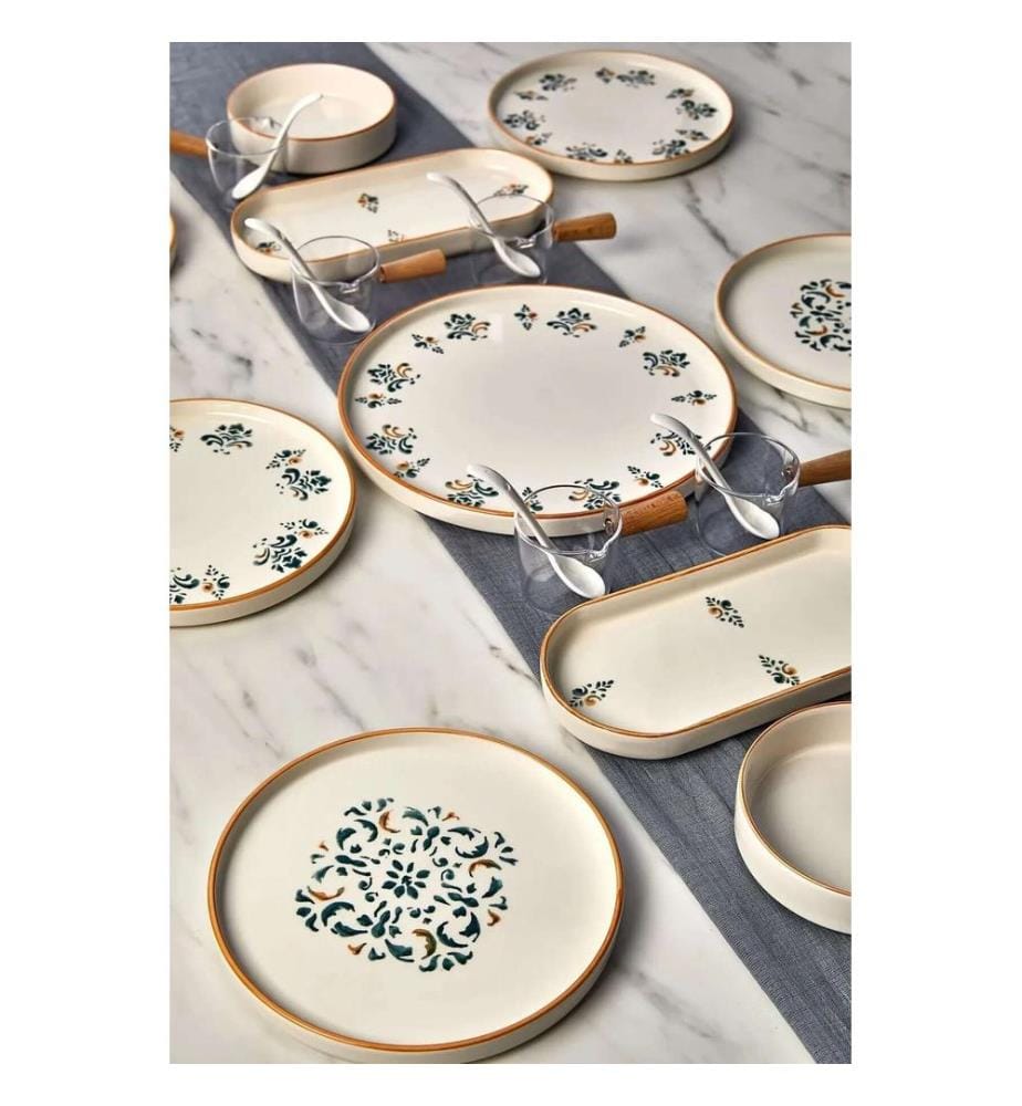 Breakfast Set, 23 Pieces, Multicolor, 100% CERAMIC