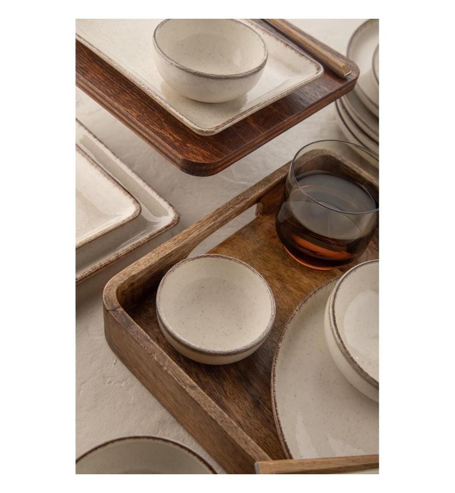 Breakfast Set, 14 Pieces, Cream, 100% PORCELAIN