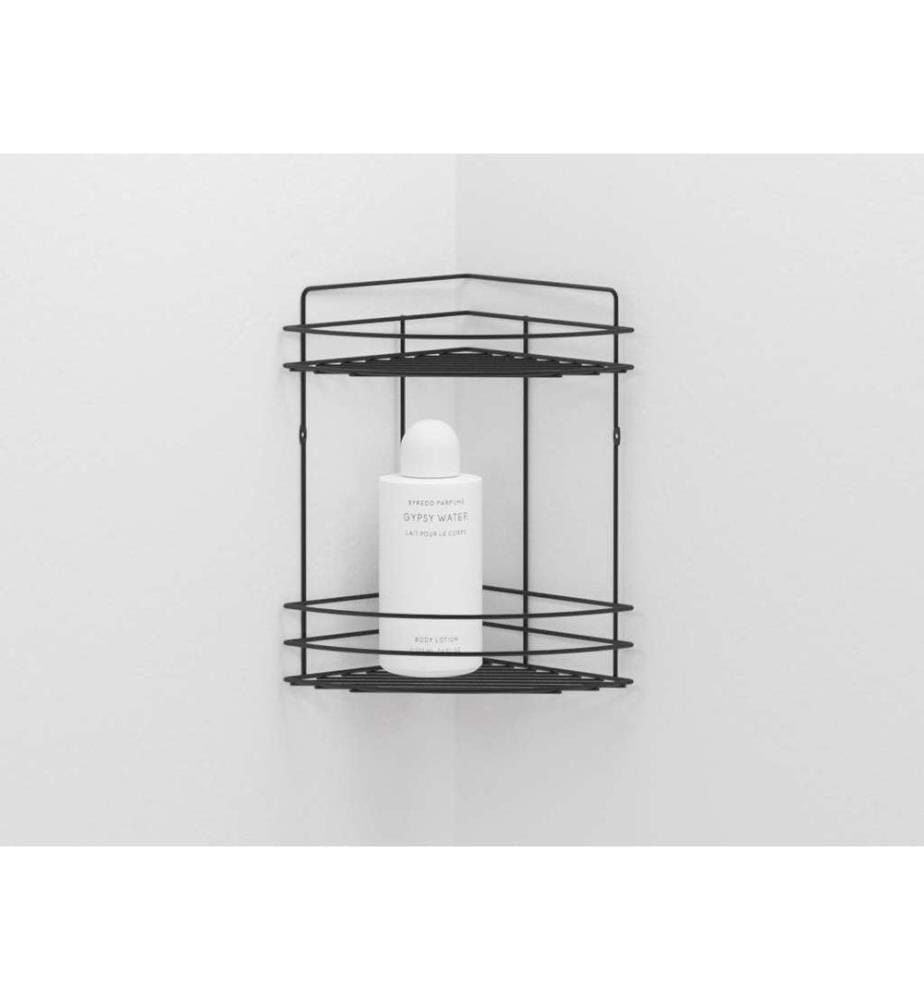 Organizzatore per il bagno, 100% METALLO, Nero