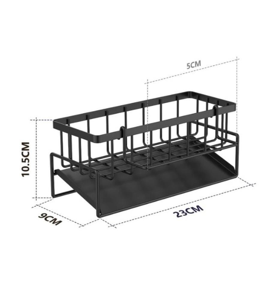 Organizzatore da cucina, 100% METALLO, Nero