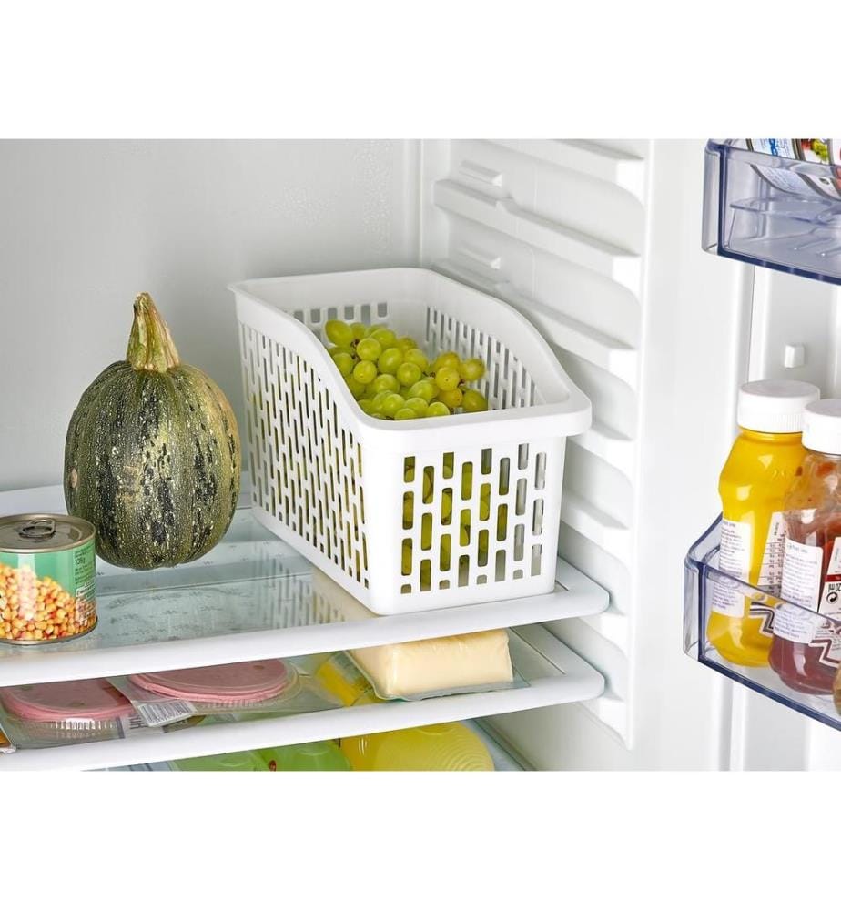 Ensemble de rangement pour réfrigérateur, 10 pièces, 100 % plastique, blanc