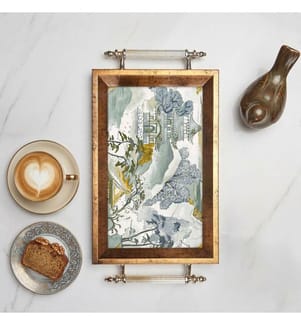 Plateau, 100 % verre trempé, multicolore
