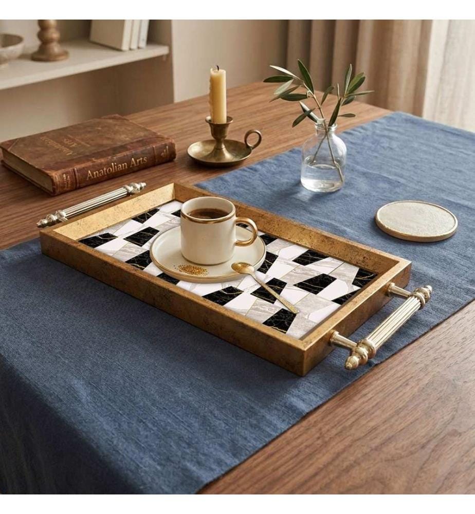 Tray, 100% TEMPERED GLASS, Multicolor