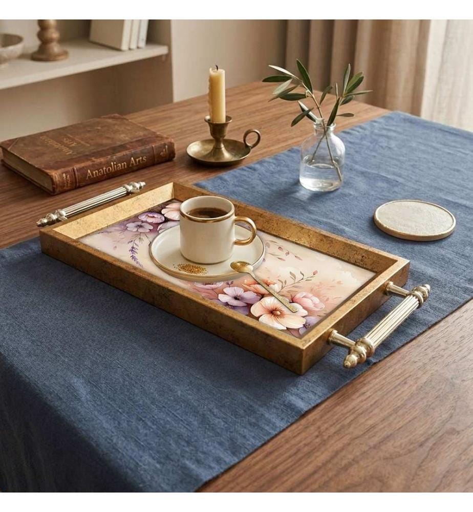 Tablett, 100 % gehärtetes Glas, mehrfarbig