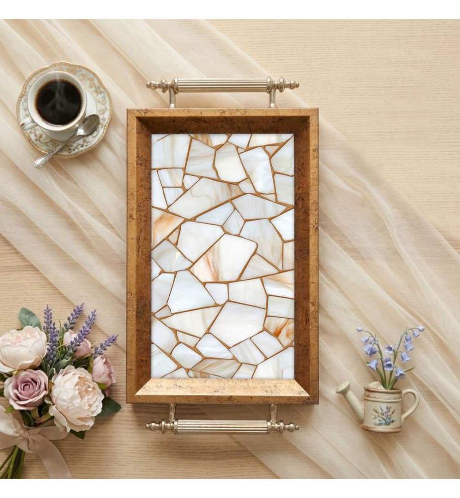 Tablett, 100 % gehärtetes Glas, mehrfarbig