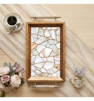 Plateau, 100 % verre trempé, multicolore