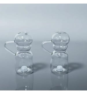 Shaker-Set, 2-teilig, 100 % Glas, transparent