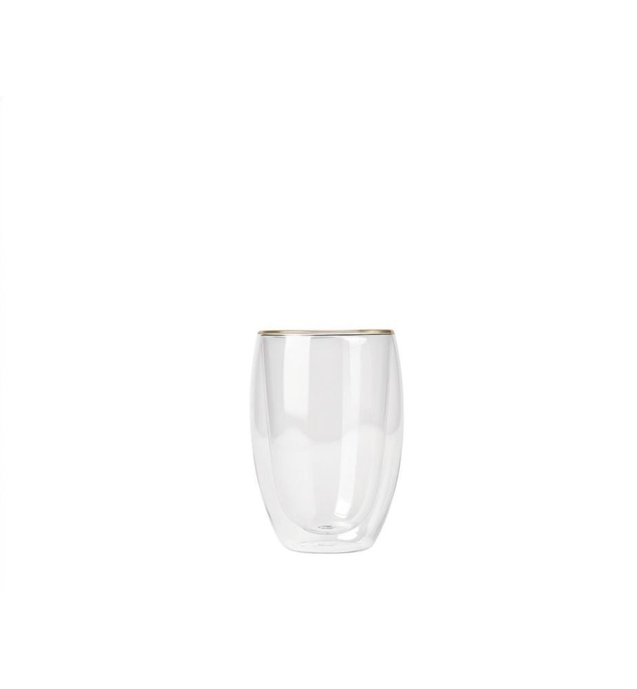 Doppelwandiges Glas, 100 % Glas, transparent
