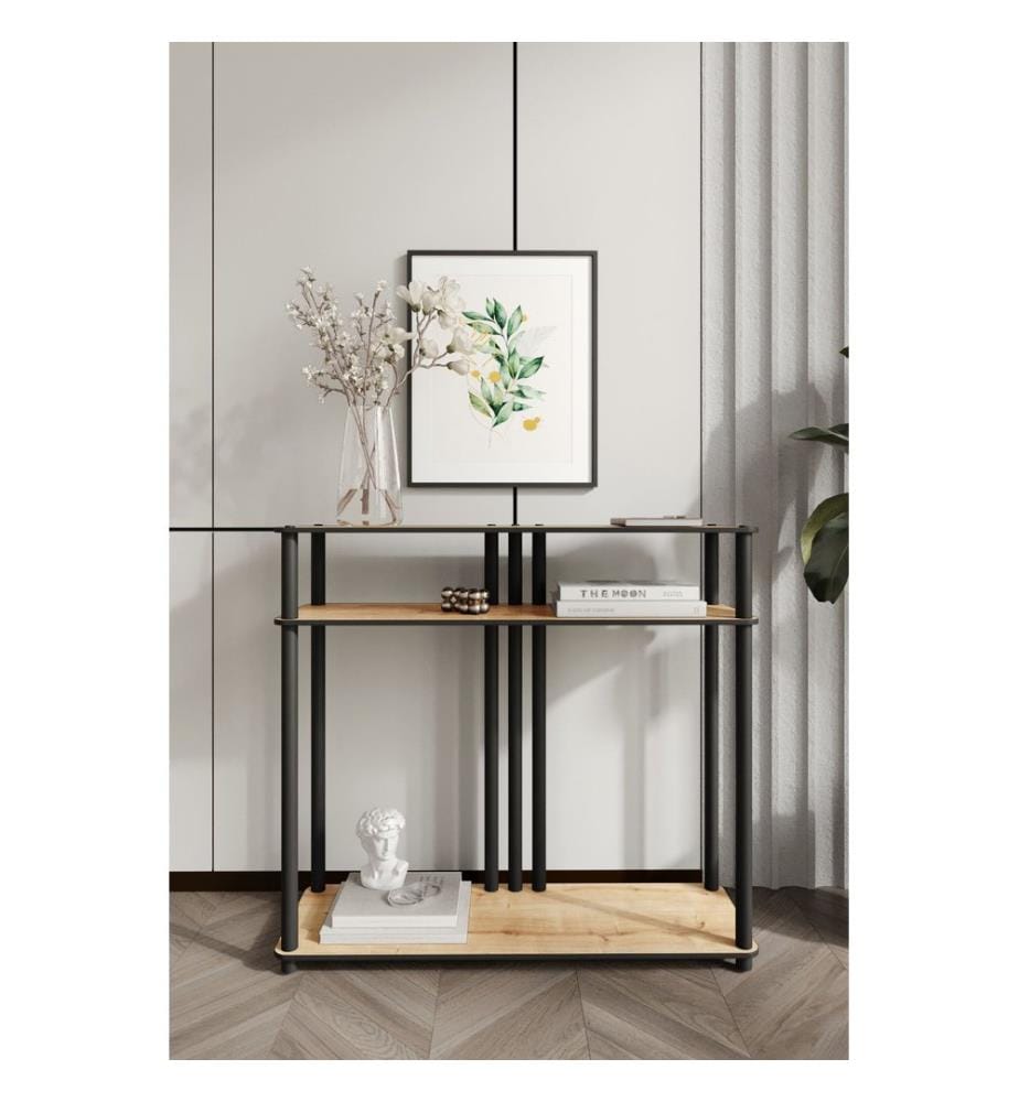 Kommode, Eiche, 100 % MDF, Holzbeine