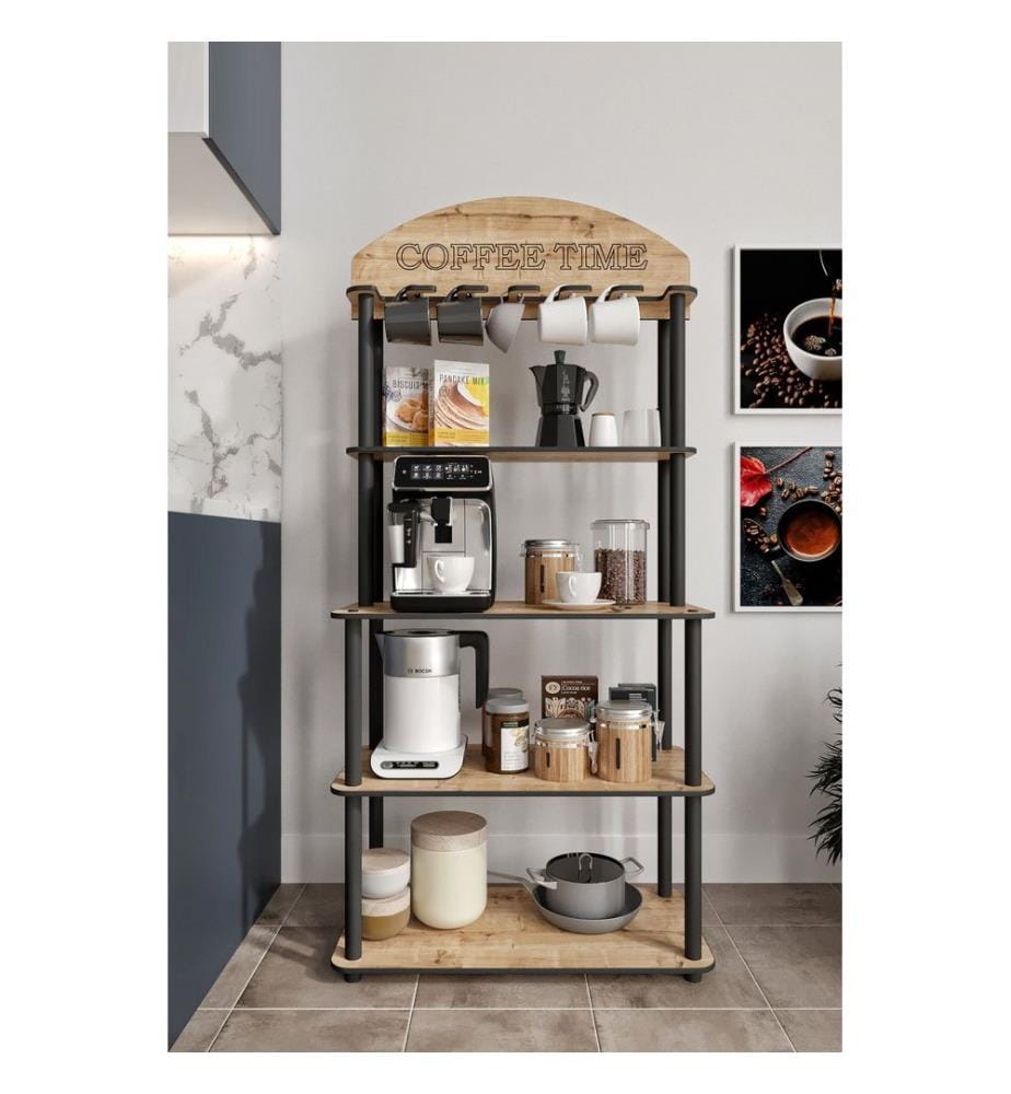 Kaffeetisch, Eiche, 100 % MDF, Holzbeine