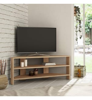 Eichenfarbig, Tv Schränke, 45X114X36 cm, Melaminbeschichtete Partikelplatte