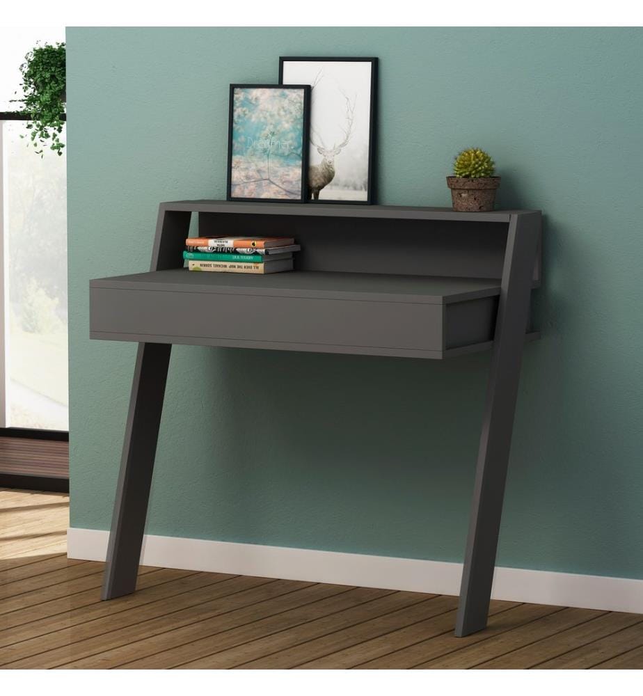 Study Desk, Anthracite, Melamine Coated Particle Board