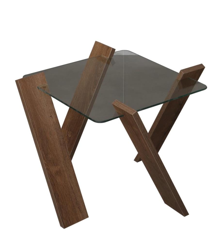Eichenfarbig, Couchtische, 41X57X57 cm, Melaminbeschichtete Partikelplatte