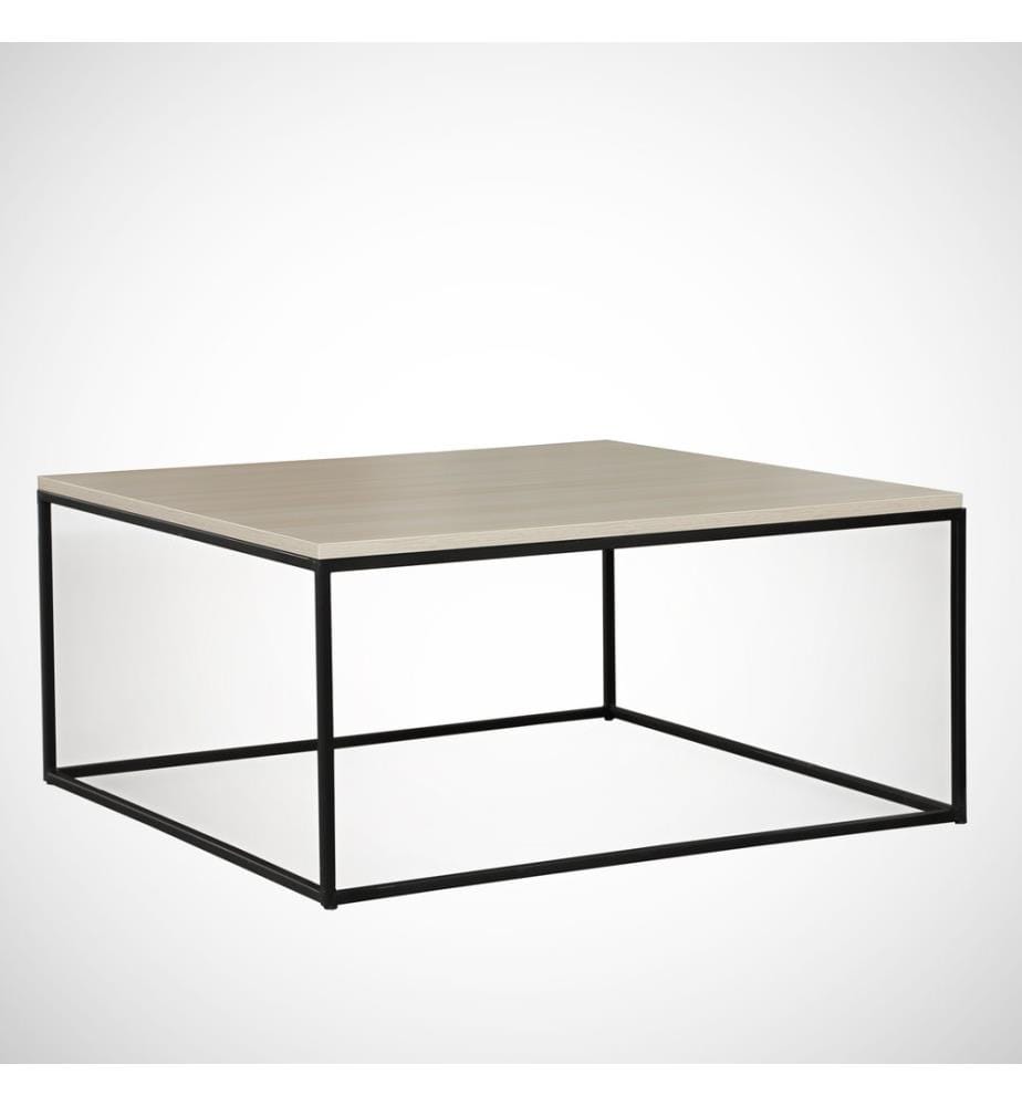 Couleur Chêne, Tables Basses, 43X75X75 cm, Plaque De Particules Enrobée De Mélamine