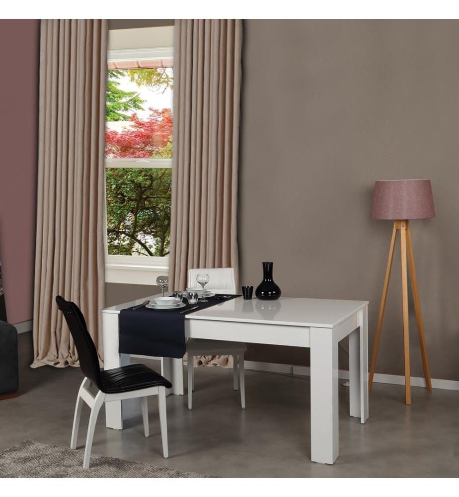 Glänzend,Weiss, Couchtische, 150X78X90 cm, Melaminbeschichtete Partikelplatte