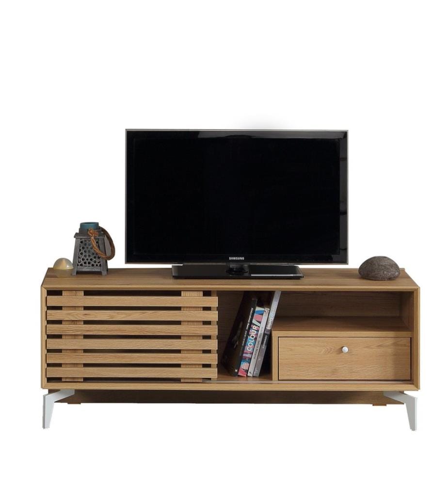 Eichenfarbig, Tv Schränke, 50X100X41 cm, Melaminbeschichtete Partikelplatte
