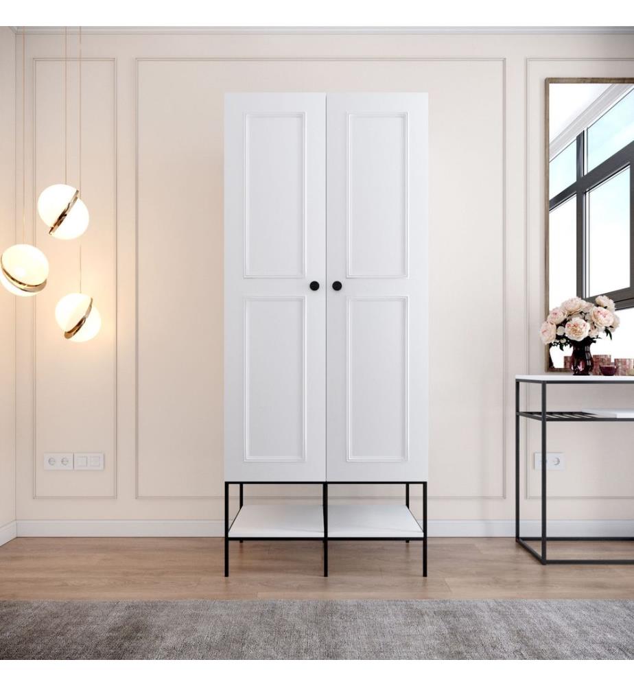Wardrobe, White, Melamine Coated Particle Board