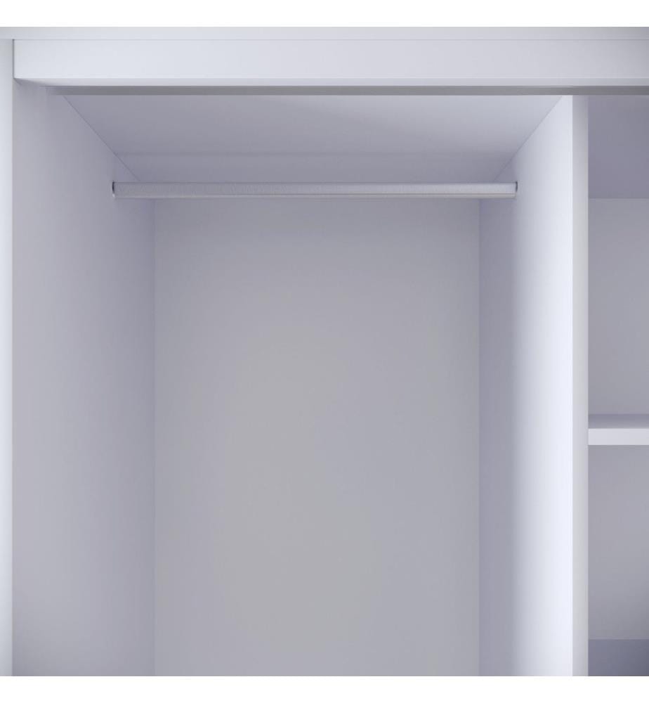 Wardrobe, White, Melamine Coated Particle Board
