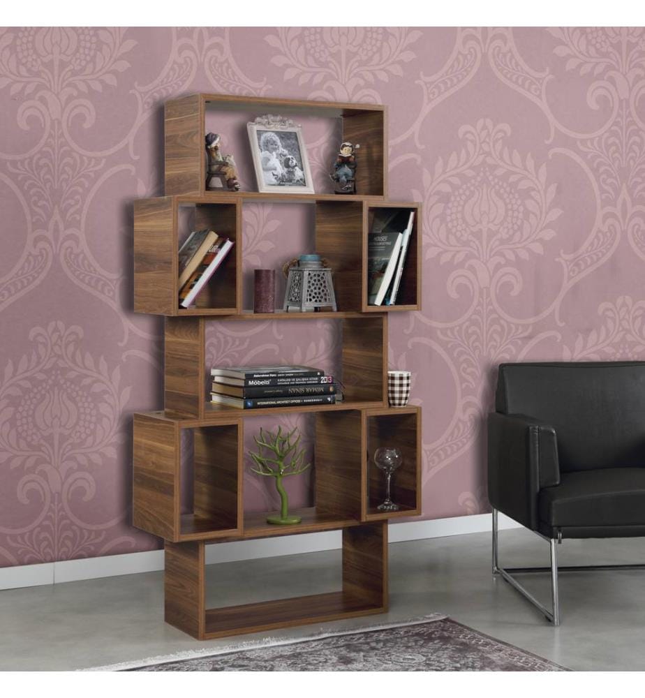 Bookshelf, Walnut, Melamine Coated Particle Board