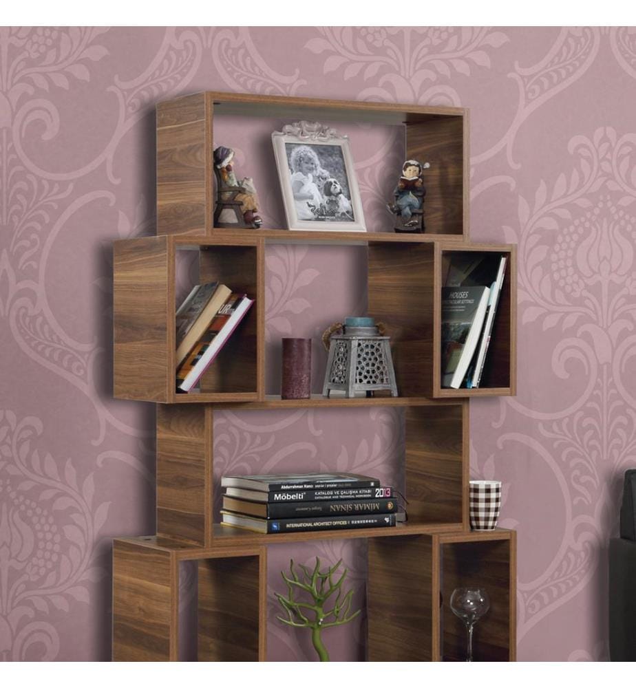 Bookshelf, Walnut, Melamine Coated Particle Board