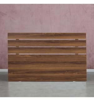 Nussbaumfarbe, Kopfteile, 100X140X3 cm, Melaminbeschichtete Partikelplatte