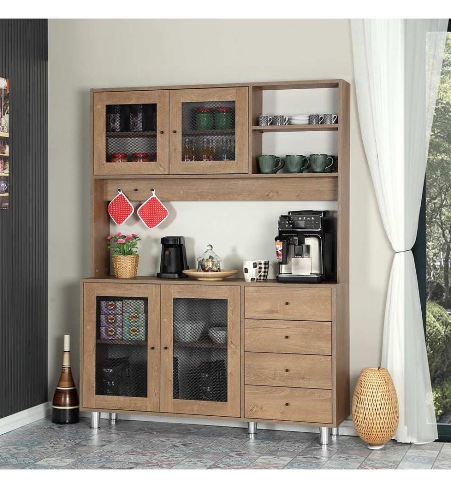 Mobile multiuso, rovere caucasico, 100% CHIPBOARD