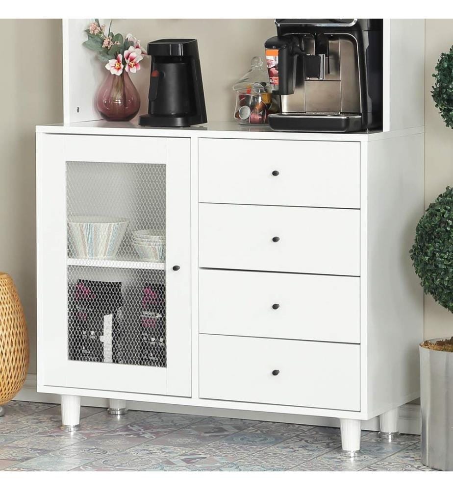 Mobile multiuso, bianco, 100% CHIPBOARD