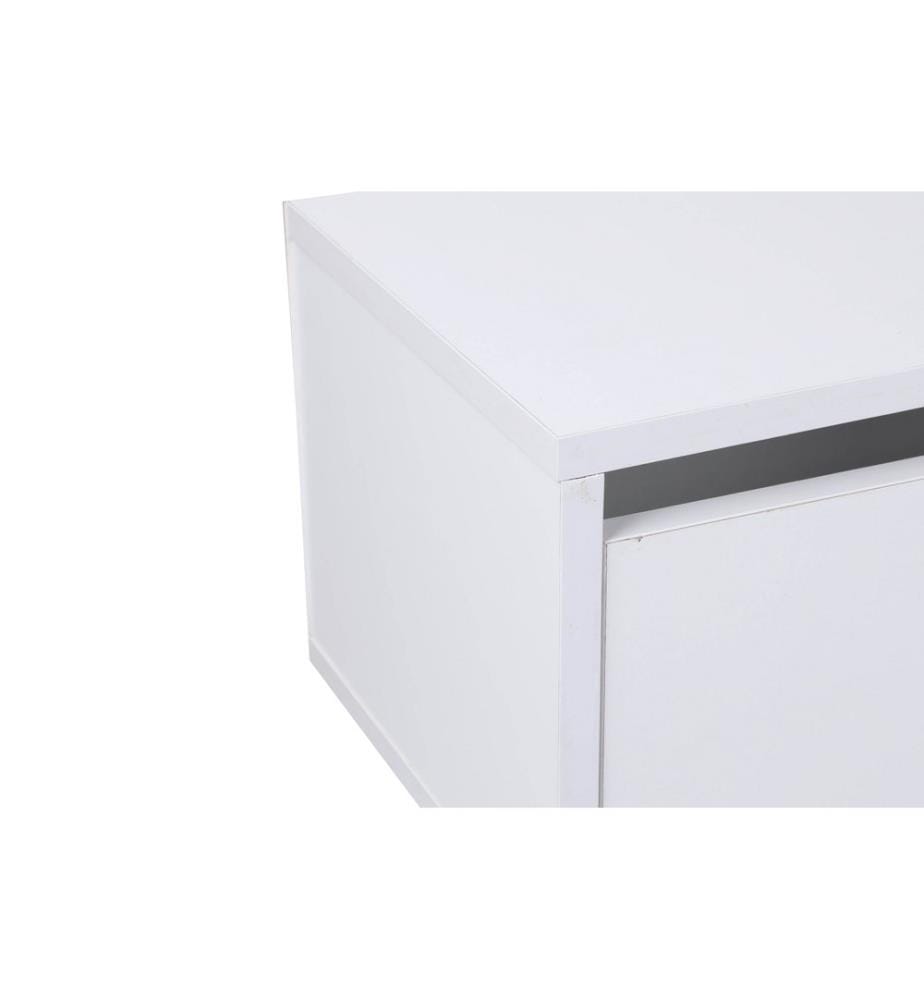 Blanc, Armoires Tv, 30X180X25 cm, Plaque De Particules Enrobée De Mélamine