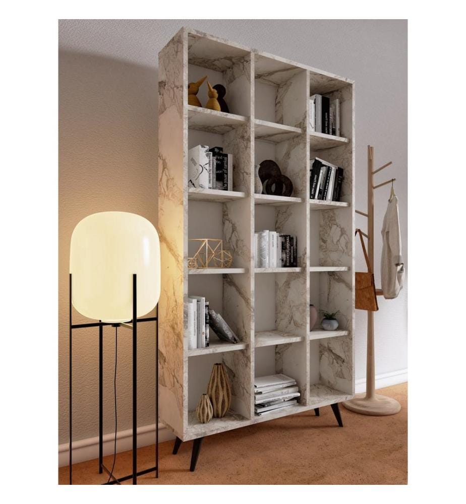 Bibliothèque, chêne, panneau de particules 100 % mélaminé